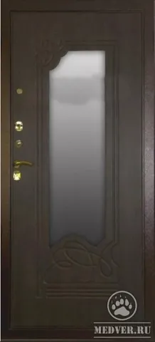 Стальная дверь с зеркалом-2