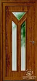 Декоративная входная дверь с зеркалом-127