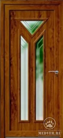 Декоративная входная дверь с зеркалом-127