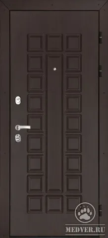 Серо-коричневая входная дверь - 4