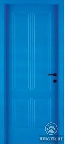 Синяя входная дверь - 14