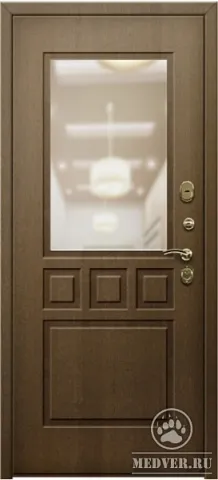 Декоративная входная дверь с зеркалом-156