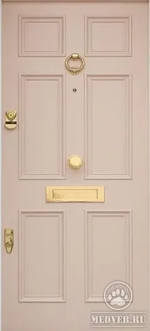 Металлическая дверь из массива сосны-177