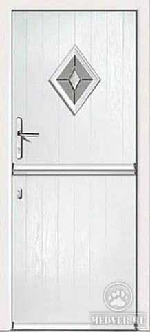 Металлическая дверь из массива сосны-150