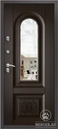 Декоративная входная дверь с зеркалом-118