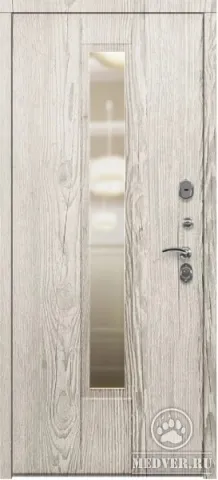 Декоративная входная дверь с зеркалом-119